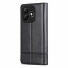 For Honor X60i AZNS Magnetic Calf Texture Flip Leather Phone Case(Black) - 3