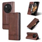 For Honor X60 Pro AZNS Magnetic Calf Texture Flip Leather Phone Case(Dark Brown) - 1