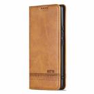 For Honor X60 Pro AZNS Magnetic Calf Texture Flip Leather Phone Case(Light Brown) - 2