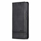 For Honor X60 Pro AZNS Magnetic Calf Texture Flip Leather Phone Case(Black) - 2