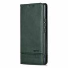 For Honor Magic7 Pro AZNS Magnetic Calf Texture Flip Leather Phone Case(Dark Green) - 3