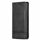For Honor Magic7 Pro AZNS Magnetic Calf Texture Flip Leather Phone Case(Black) - 3