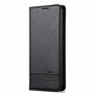 For Honor 300 AZNS Magnetic Calf Texture Flip Leather Phone Case(Black) - 2