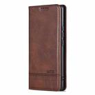 For Honor 300 Pro AZNS Magnetic Calf Texture Flip Leather Phone Case(Dark Brown) - 2