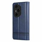 For Honor 300 Ultra AZNS Magnetic Calf Texture Flip Leather Phone Case(Dark Blue) - 3