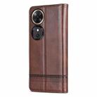 For Honor Play 60 AZNS Magnetic Calf Texture Flip Leather Phone Case(Dark Brown) - 3