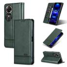 For Honor Play 60 AZNS Magnetic Calf Texture Flip Leather Phone Case(Dark Green) - 1