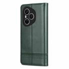 For Honor 400 Pro 5G Global 160.8mm AZNS Magnetic Calf Texture Flip Leather Phone Case(Dark Green) - 3