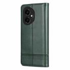 For Honor 400 Global 156.5mm AZNS Magnetic Calf Texture Flip Leather Phone Case(Dark Green) - 3