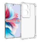 For OPPO Reno11 F 5G Global Shockproof Non-slip Thickening TPU Phone Case(Transparent) - 1