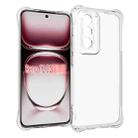 For OPPO Reno12 5G Global Shockproof Non-slip Thickening TPU Phone Case(Transparent) - 1