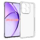 For OPPO A3x 5G Global Shockproof Non-slip Thickening TPU Phone Case(Transparent) - 1