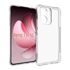 For OPPO Reno13 F 5G Shockproof Non-slip Thickening TPU Phone Case(Transparent) - 1