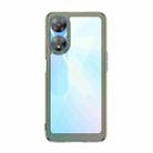 For OPPO A78 Colorful Series Acrylic + TPU Phone Case(Transparent Grey) - 1