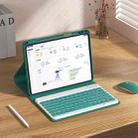HB102D Backlight Magnetic Detachable Rotatable Bluetooth Keyboard Leather Case For iPad 10.2 2021/2020/2019(Green) - 7