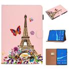 For Lenovo Tab M10 Plus TB-X606F Pure Color Painting Horizontal Flip Leather Case with Card Slots & Holder & Sleep / Wake-up Function(Iron Tower) - 1