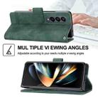For Samsung Galaxy Z Fold3 5G Dierfeng Dream Line TPU + PU Leather Phone Case(Green) - 5
