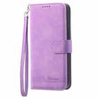 For Samsung Galaxy Z Fold3 5G Dierfeng Dream Line TPU + PU Leather Phone Case(Purple) - 2