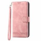 For Samsung Galaxy Z Fold3 5G Dierfeng Dream Line TPU + PU Leather Phone Case(Pink) - 2