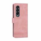 For Samsung Galaxy Z Fold3 5G Dierfeng Dream Line TPU + PU Leather Phone Case(Pink) - 3