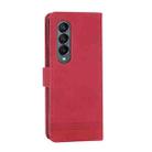 For Samsung Galaxy Z Fold3 5G Dierfeng Dream Line TPU + PU Leather Phone Case(Red) - 3