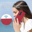For Samsung Galaxy Z Fold3 5G Dierfeng Dream Line TPU + PU Leather Phone Case(Red) - 7
