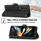 For Samsung Galaxy Z Fold3 5G Dierfeng Dream Line TPU + PU Leather Phone Case(Black) - 5