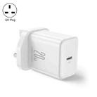 JOYROOM TCF06 Flash Series 20W USB-C/Type-C Single Port Charger, Specification:UK Plug(White) - 1