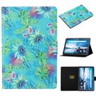 For Lenovo Tab M10 TB-X605F / X505 Coloured Drawing Pattern Horizontal Flip Leather Case with Holder & Card Slot(Flowers) - 1