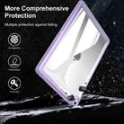 For iPad Air 3 10.5 2019 Transparent Acrylic Tablet Case(Dark Purple) - 7