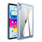 For iPad Air 2022 / 2020 Transparent Acrylic Tablet Case(Blue) - 1
