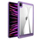 For iPad Pro 11 2022 / 2021 / 2020 Transparent Acrylic Tablet Case(Dark Purple) - 1