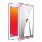 For iPad 9.7 2018 / 2017 Transparent Acrylic Tablet Case(Pink) - 1