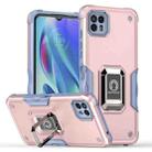 For Motorola Moto G50 Non-slip Shockproof Armor Phone Case with Ring Holder(Rose Gold) - 1