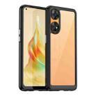 For OPPO Reno8 T 4G Colorful Series Acrylic + TPU Phone Case(Black) - 1