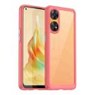 For OPPO Reno8 T 4G Colorful Series Acrylic + TPU Phone Case(Red) - 1
