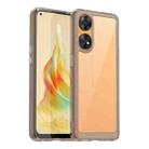 For OPPO Reno8 T 4G Colorful Series Acrylic + TPU Phone Case(Transparent Grey) - 1