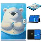 For Lenovo Tab M10 Plus TB-X606F Coloured Drawing Horizontal Flip Leather Case with Holder & Card Slot & Sleep / Wake-up Function(Polar Bear) - 1