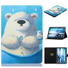 For Lenovo Tab M10 TB-X605F / X505 Coloured Drawing Horizontal Flip Leather Case with Holder & Card Slot(Polar Bear) - 1