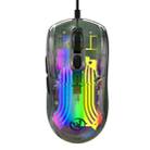 X400 7 Keys Transparent RGB Wired Gaming Mouse (Black) - 1