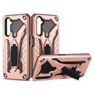 For OPPO Realme 6 Pro Shockproof TPU + PC Protective Case with Holder(Rose Gold) - 1