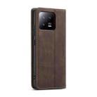 For Xiaomi 13 CaseMe 013 Multifunctional Horizontal Flip Leather Phone Case(Coffee) - 3