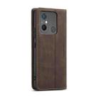 For Xiaomi Redmi 11A / 12C CaseMe 013 Multifunctional Horizontal Flip Leather Phone Case(Coffee) - 3