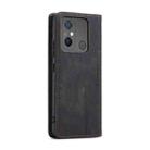 For Xiaomi Redmi 11A / 12C CaseMe 013 Multifunctional Horizontal Flip Leather Phone Case(Black) - 3