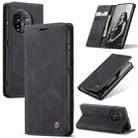 For OnePlus 11 CaseMe 013 Multifunctional Horizontal Flip Leather Phone Case(Black) - 1