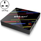 H96 Max+ 4K Ultra HD LED Display Media Player Smart TV Box with Remote Controller, Android 9.0, Voice Version, RK3328 Quad-Core 64bit Cortex-A53, 4GB+64GB, TF Card / USBx2 / AV / Ethernet, Plug Specification:UK Plug - 1