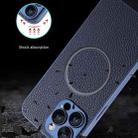 For iPhone 12 Pro Skin Feel Litchi Texture MagSafe Magnetic Phone Case(Black) - 6