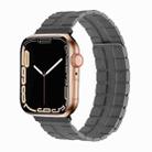 Square Two-section Leather Magnetic Watch Band For Apple Watch Series 8&7 41mm / SE 2&6&SE&5&4 40mm / 3&2&1 38mm(Space Grey) - 1