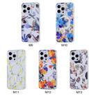 For iPhone 12 Transparent Double Sided Magsafe Phone Case(Blue Flower) - 6