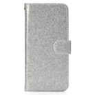 For iPhone 7 Glitter Powder Horizontal Flip Leather Case with Card Slots & Holder & Photo Frame & Wallet(Silver) - 2